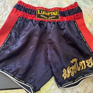 Lumpini Blue Red Muay Thai Shorts Size XL